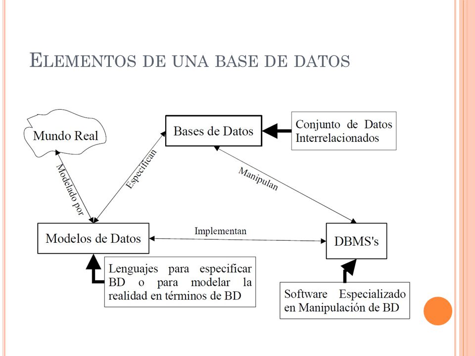 Elementos de una base de datos