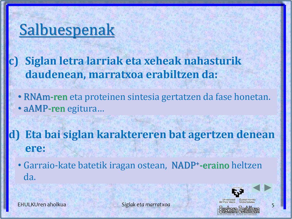 Salbuespenak Siglan letra larriak eta xeheak nahasturik daudenean, marratxoa erabiltzen da: