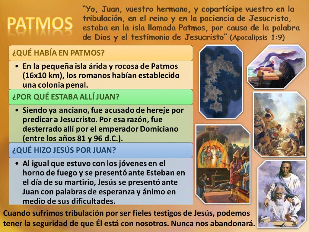 Cuando sufrimos tribulación por ser fieles testigos de Jesús, podemos tener la seguridad de que Él está con nosotros.