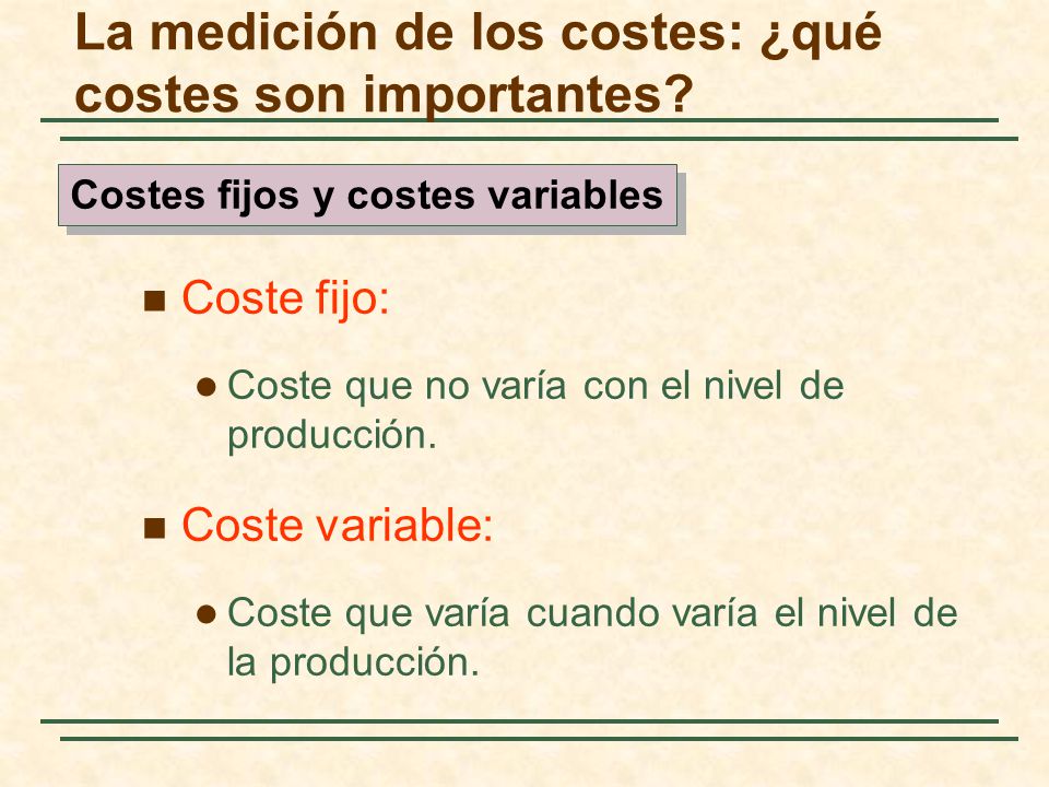 La medición de los costes: ¿qué costes son importantes