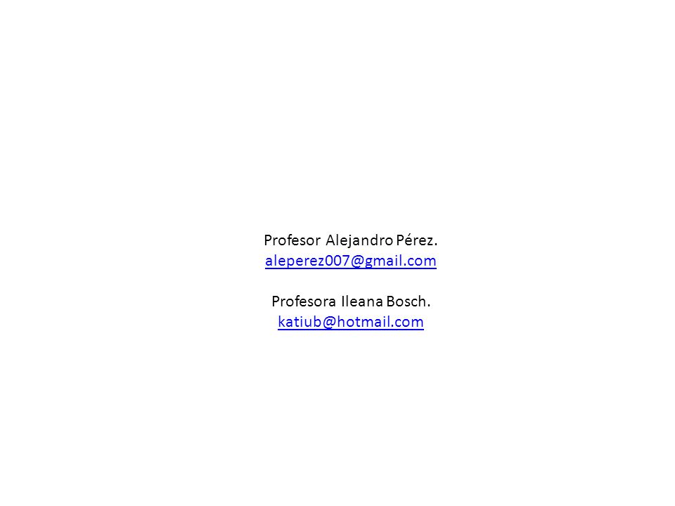 Profesor Alejandro Pérez.