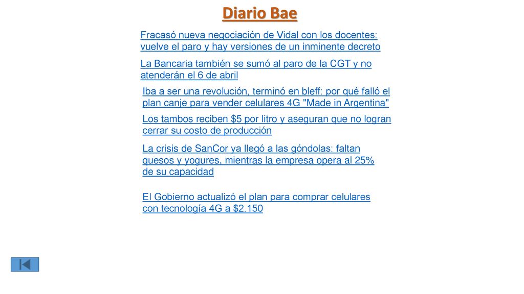 Diario Bae Fracasó nueva negociación de Vidal con los docentes: vuelve el paro y hay versiones de un inminente decreto.