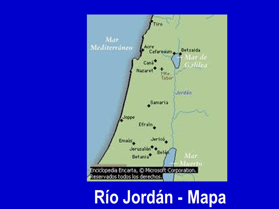 Río Jordán - Mapa
