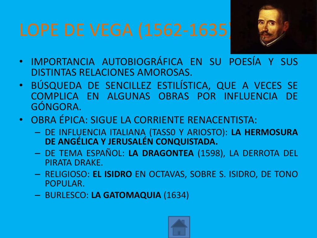 LOPE DE VEGA ( ) IMPORTANCIA AUTOBIOGRÁFICA EN SU POESÍA Y SUS DISTINTAS RELACIONES AMOROSAS.