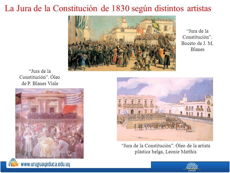 La Jura de la Constitución de 1830 según distintos artistas