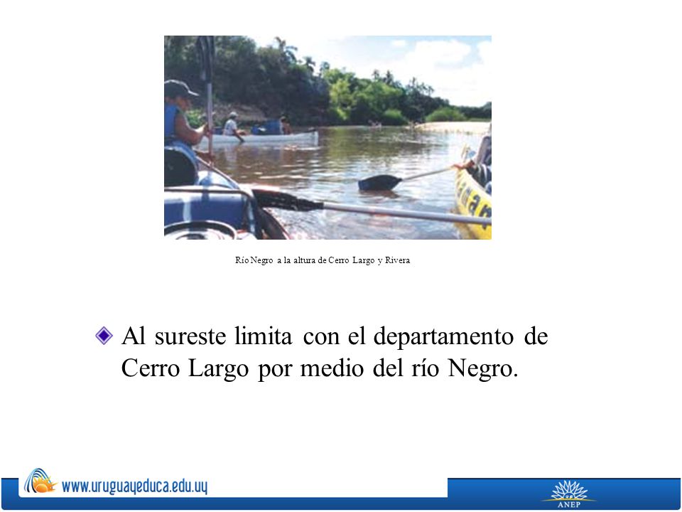 Río Negro a la altura de Cerro Largo y Rivera