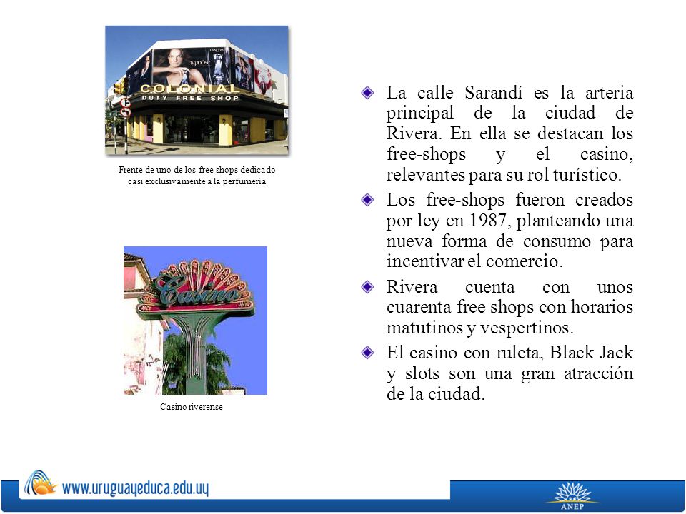 La calle Sarandí es la arteria principal de la ciudad de Rivera