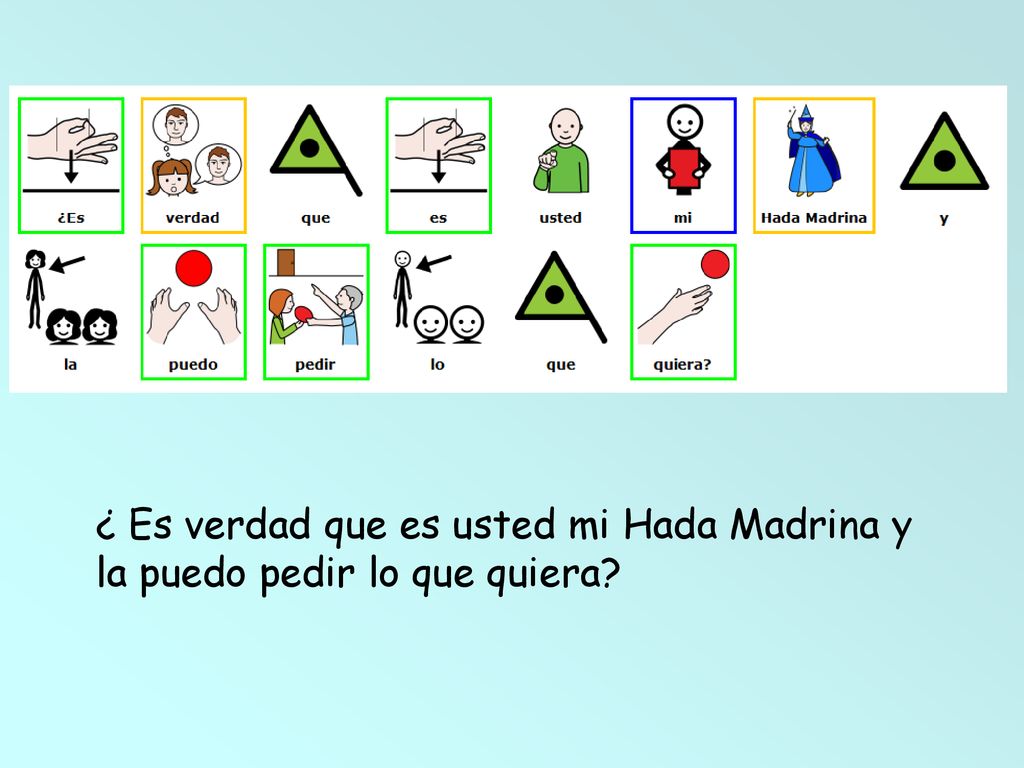 ¿ Es verdad que es usted mi Hada Madrina y