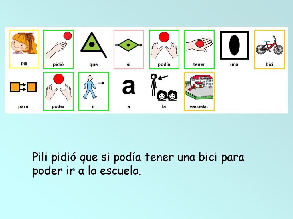 Pili pidió que si podía tener una bici para poder ir a la escuela.