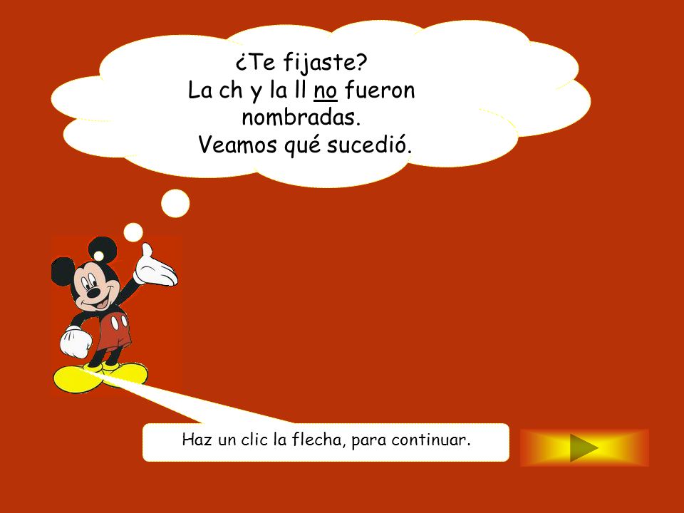 La ch y la ll no fueron nombradas. Veamos qué sucedió.