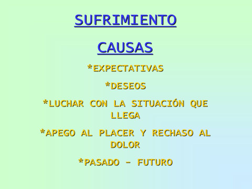 *LUCHAR CON LA SITUACIÓN QUE LLEGA *APEGO AL PLACER Y RECHASO AL DOLOR