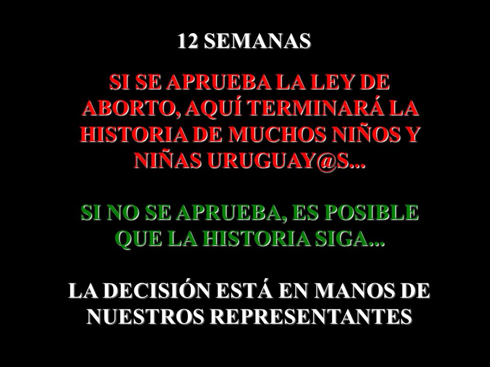 SI NO SE APRUEBA, ES POSIBLE QUE LA HISTORIA SIGA...