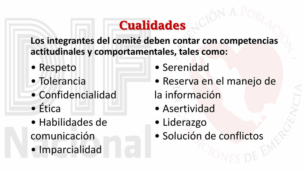 • Reserva en el manejo de la información • Confidencialidad • Ética