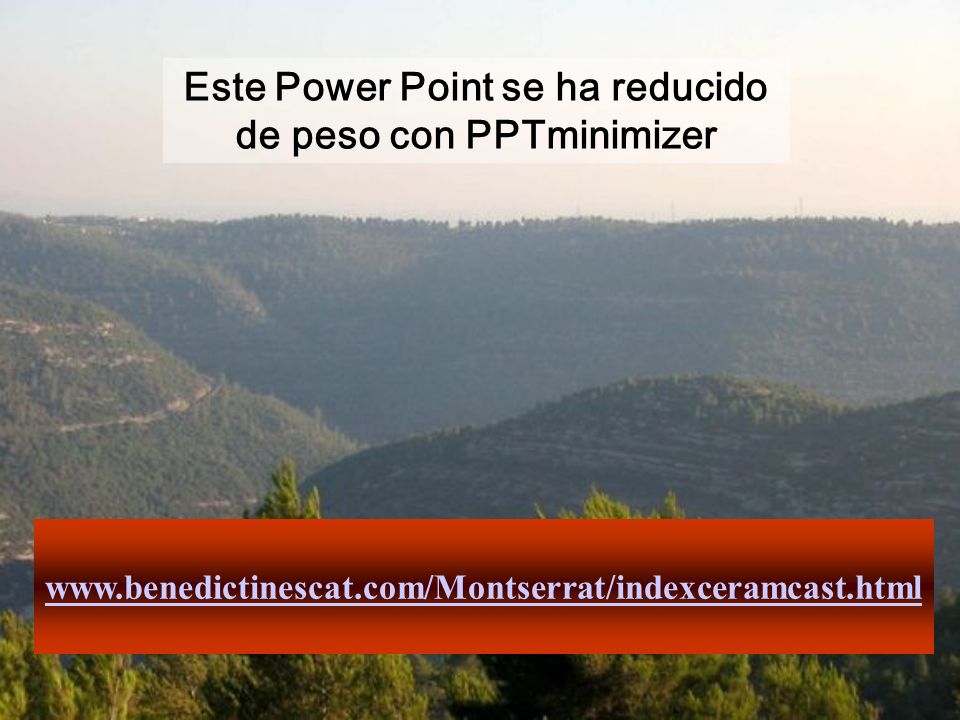 Este Power Point se ha reducido de peso con PPTminimizer