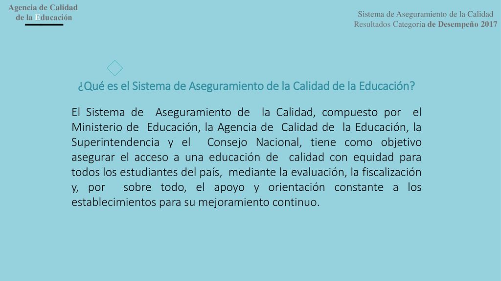 ¿Qué es el Sistema de Aseguramiento de la Calidad de la Educación