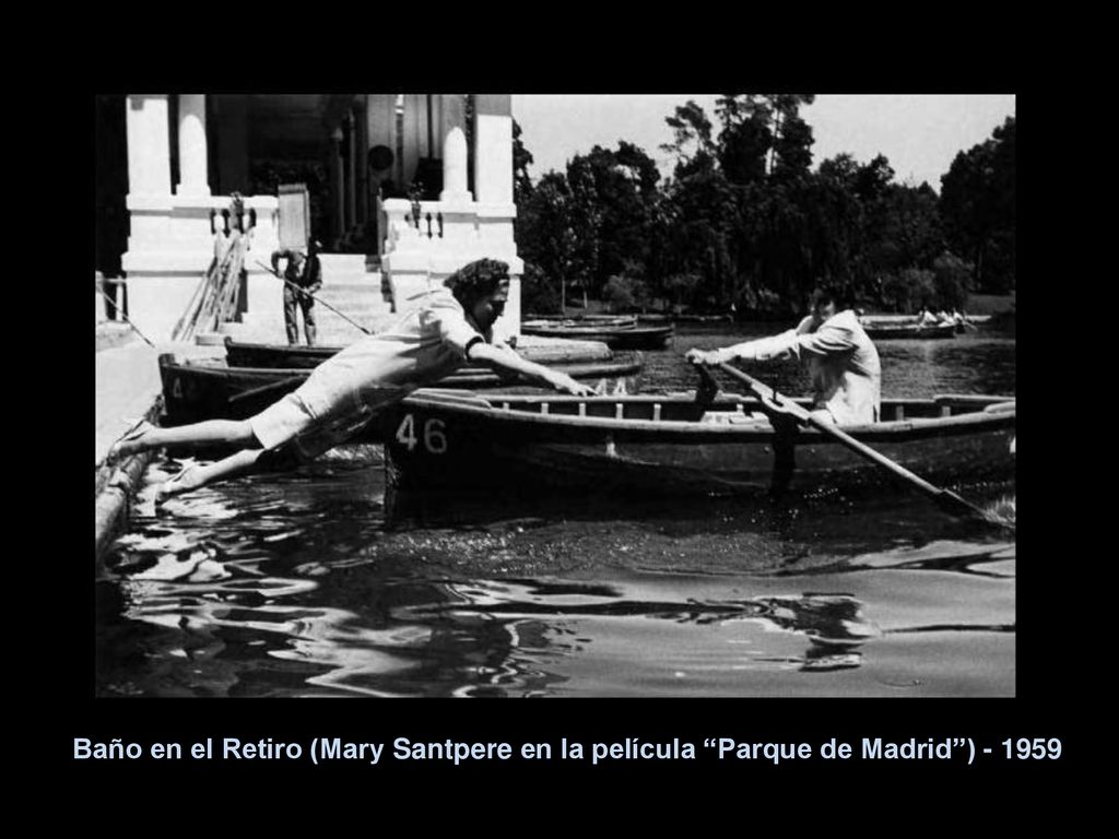 Baño en el Retiro (Mary Santpere en la película Parque de Madrid )