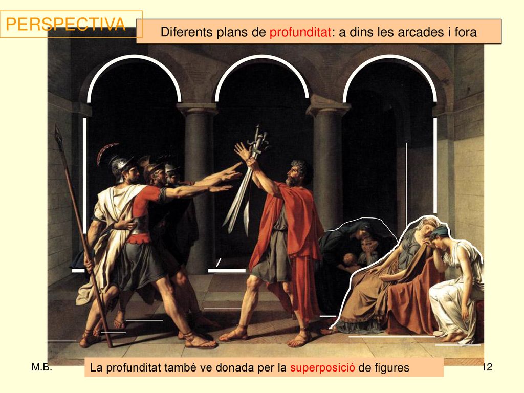 Diferents plans de profunditat: a dins les arcades i fora