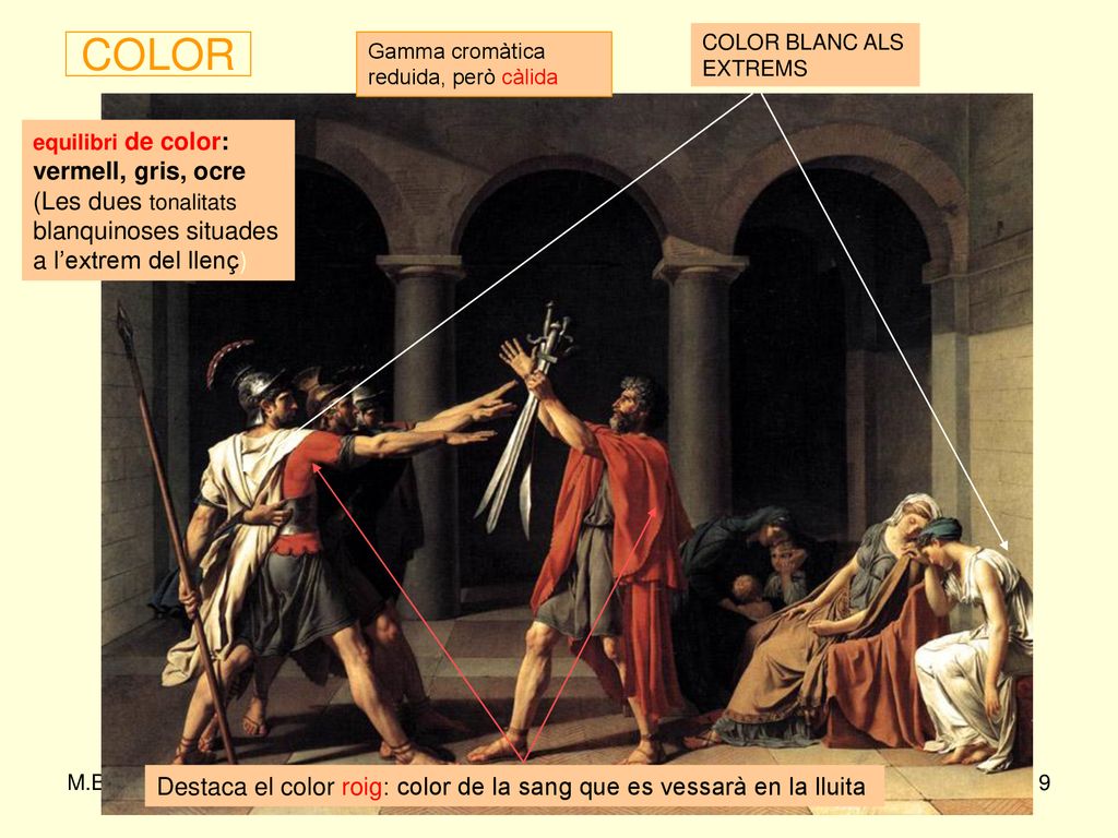 COLOR (Les dues tonalitats blanquinoses situades a l’extrem del llenç)