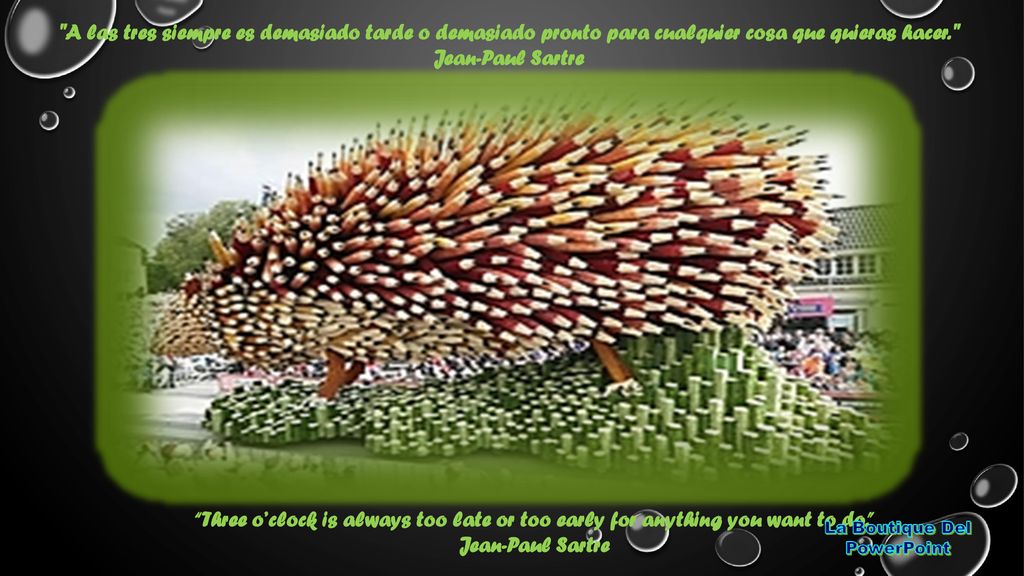 A las tres siempre es demasiado tarde o demasiado pronto para cualquier cosa que quieras hacer.