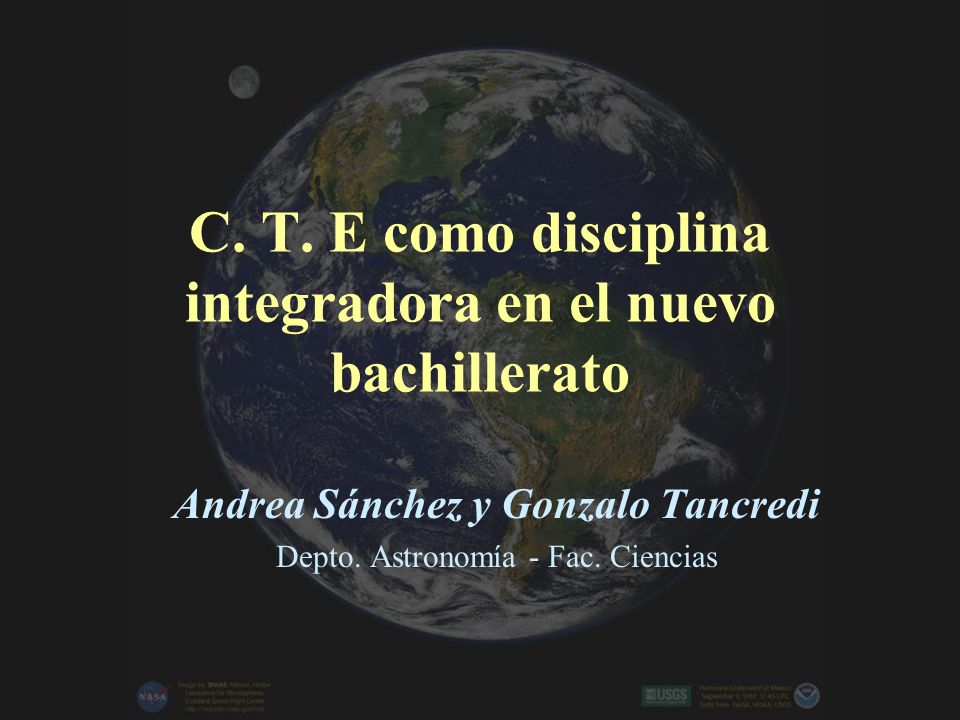 C. T. E como disciplina integradora en el nuevo bachillerato