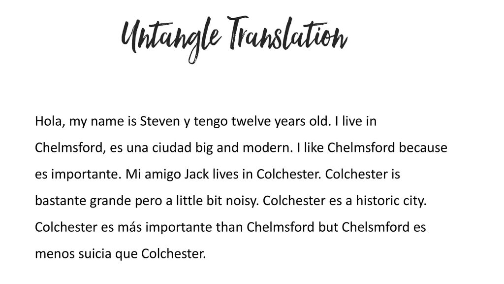 Hola, my name is Steven y tengo twelve years old