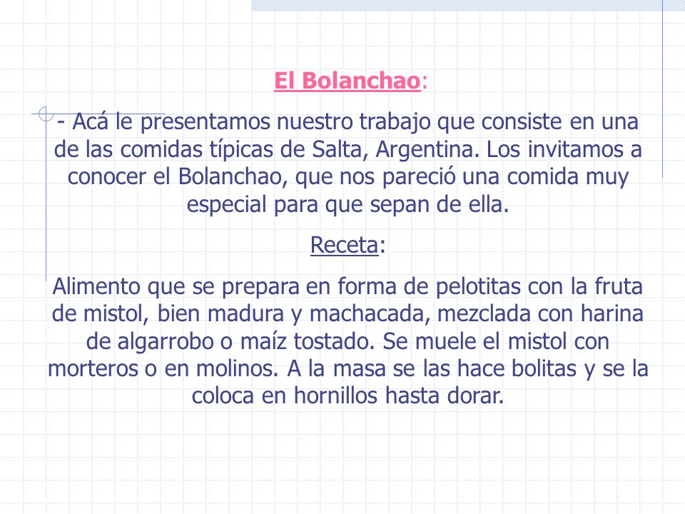El Bolanchao: