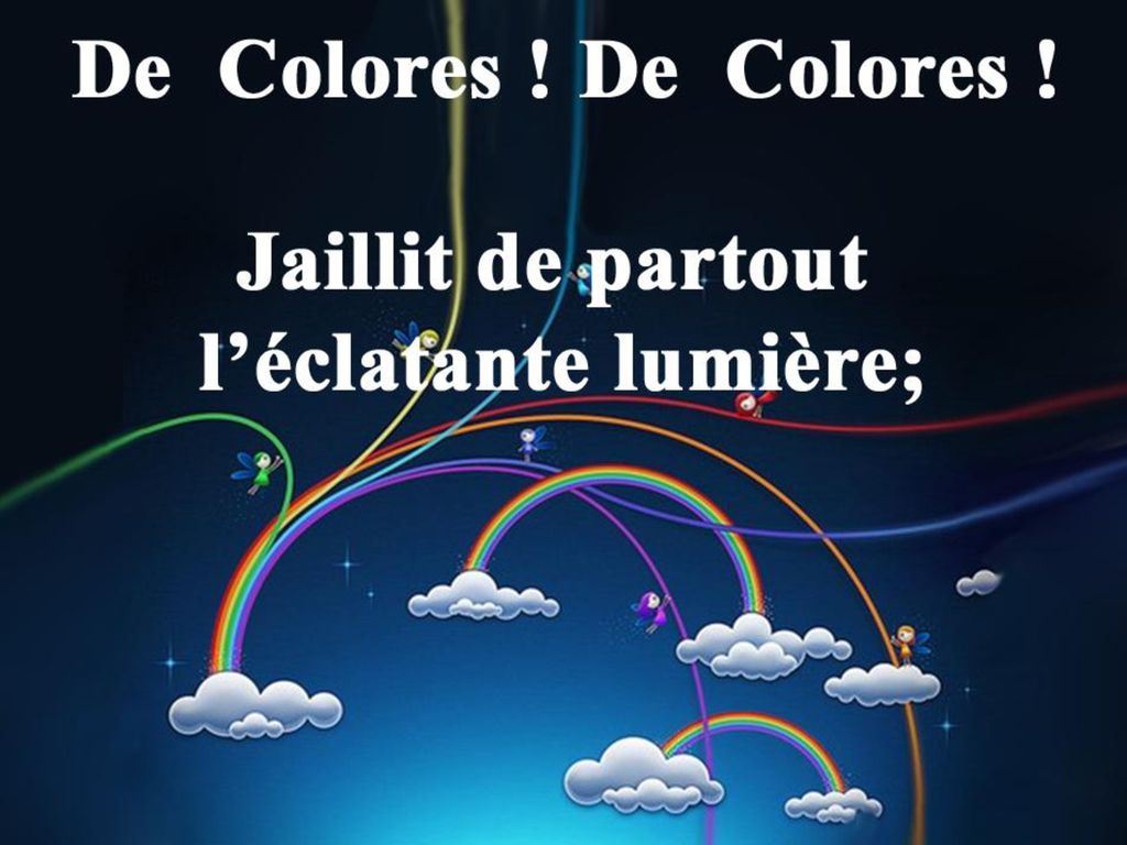 Couplet # 1 (A) (De Colores)