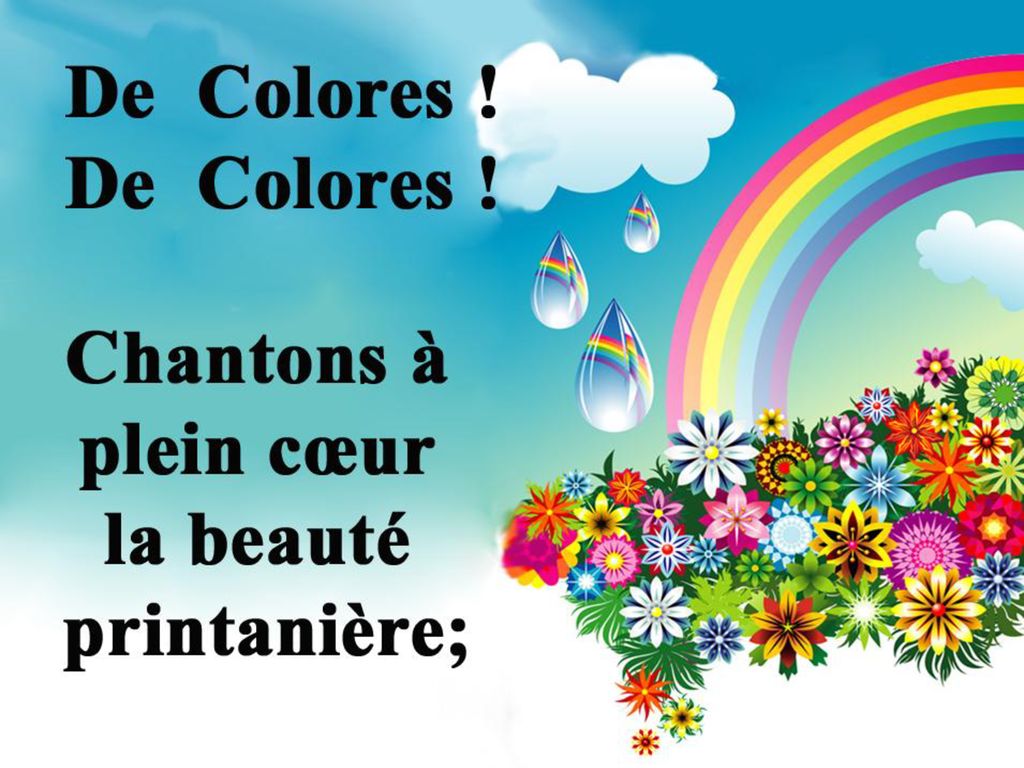 Suite, couplet # 1 (B) (De Colores)