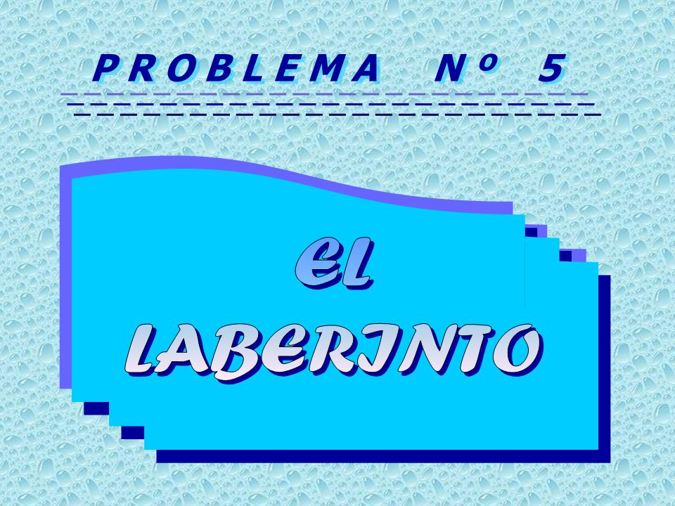 P R O B L E M A N º 5 EL LABERINTO