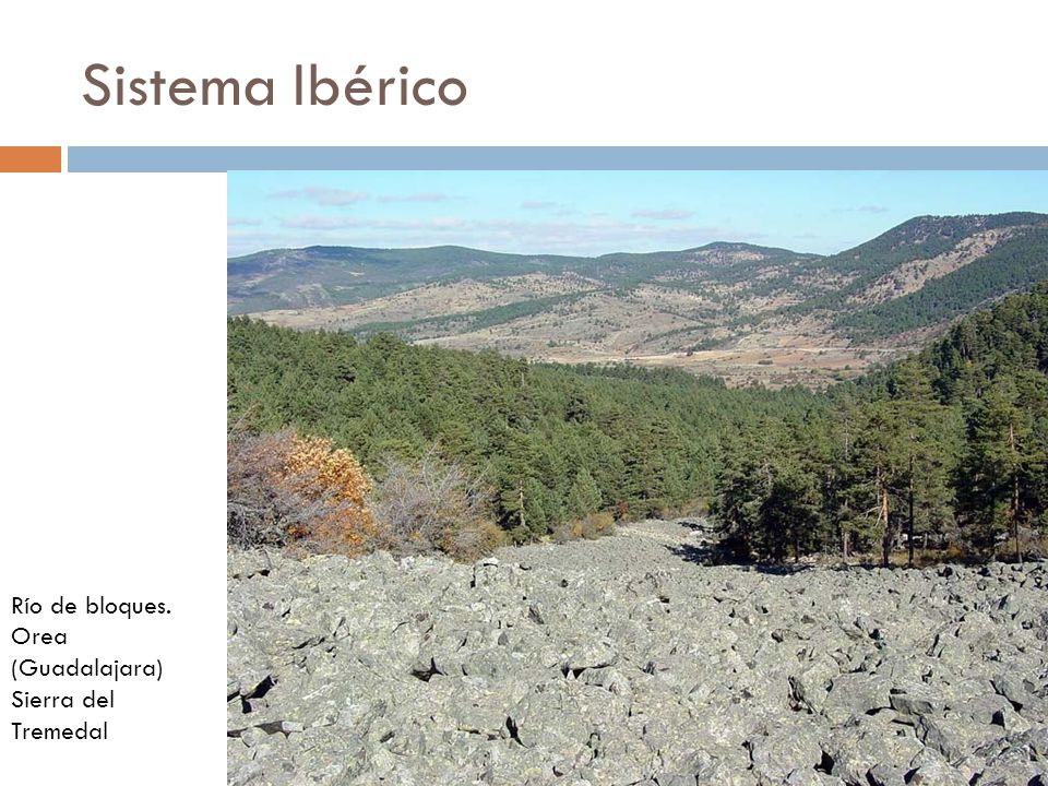 Sistema Ibérico Río de bloques. Orea (Guadalajara) Sierra del Tremedal