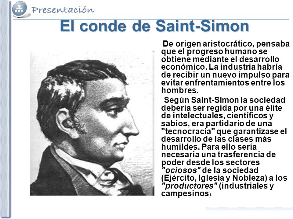 El conde de Saint-Simon