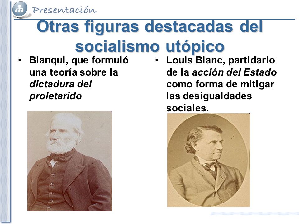 Otras figuras destacadas del socialismo utópico