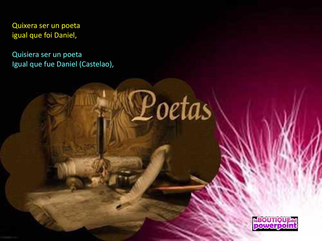 Quixera ser un poeta igual que foi Daniel, Quisiera ser un poeta Igual que fue Daniel (Castelao),
