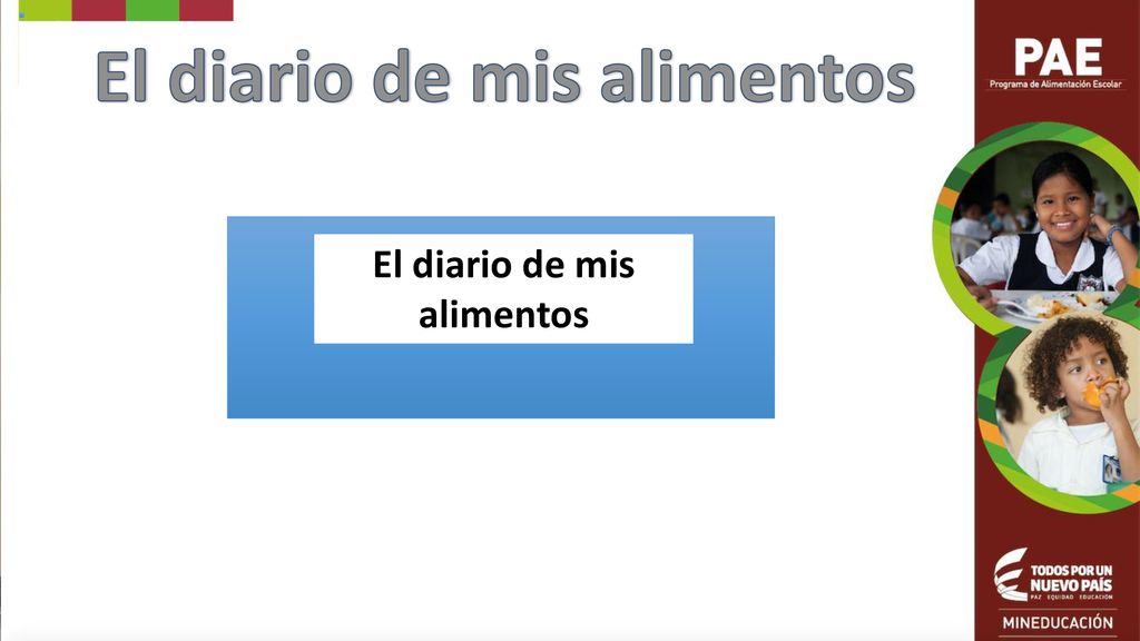 El diario de mis alimentos El diario de mis alimentos