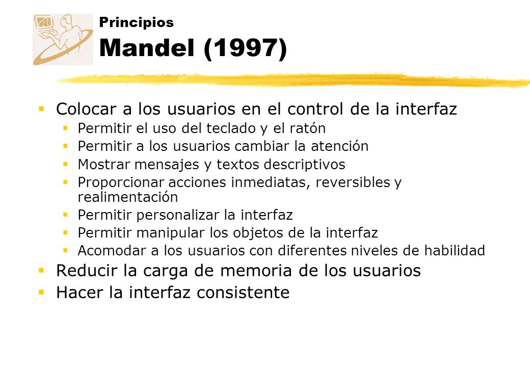Colocar a los usuarios en el control de la interfaz