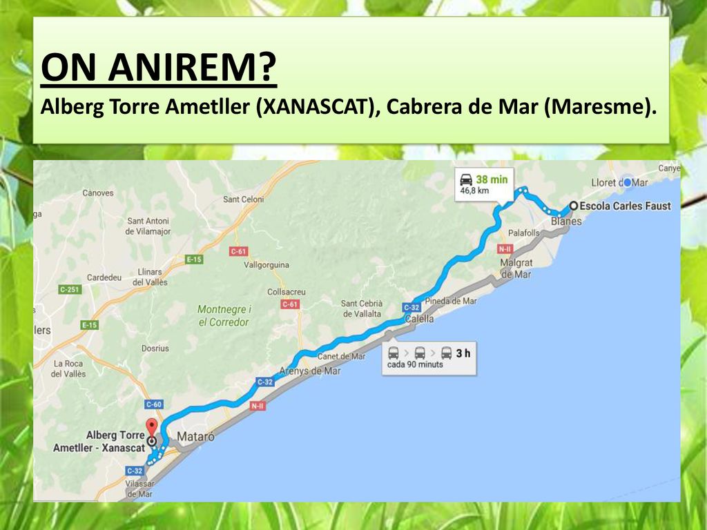ON ANIREM Alberg Torre Ametller (XANASCAT), Cabrera de Mar (Maresme).