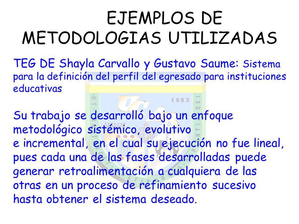 EJEMPLOS DE METODOLOGIAS UTILIZADAS