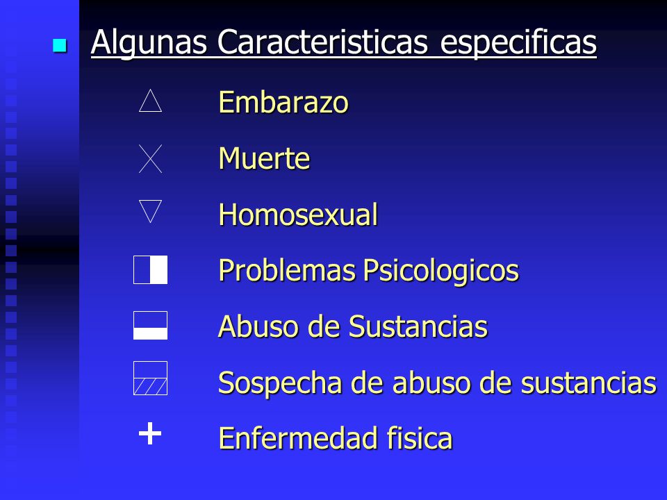 Algunas Caracteristicas especificas