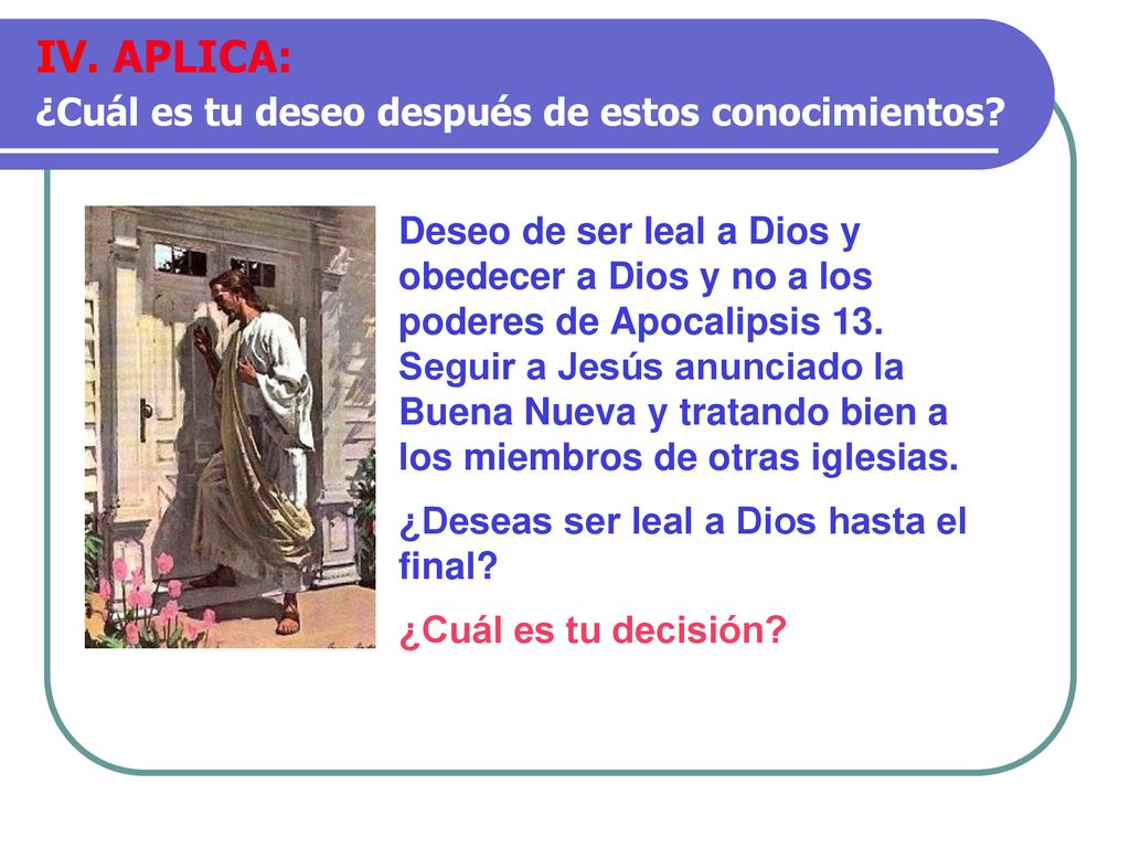IV. APLICA: ¿Cuál es tu deseo después de estos conocimientos