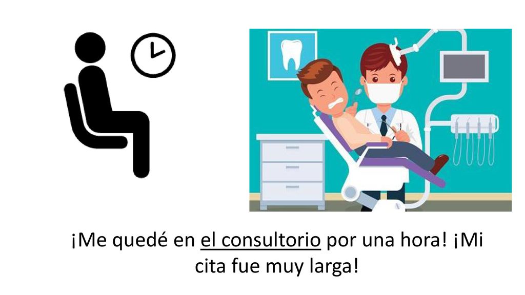 ¡Me quedé en el consultorio por una hora! ¡Mi cita fue muy larga!