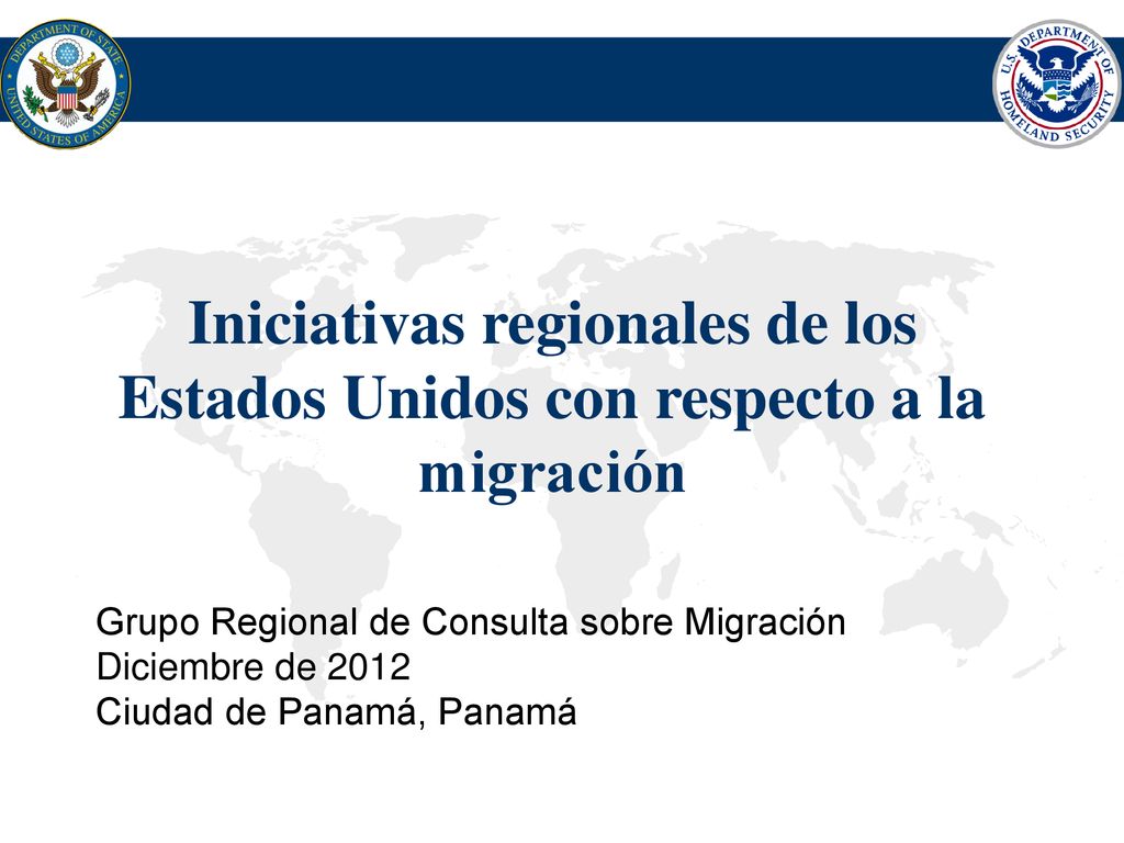 Iniciativas regionales de los Estados Unidos con respecto a la migración