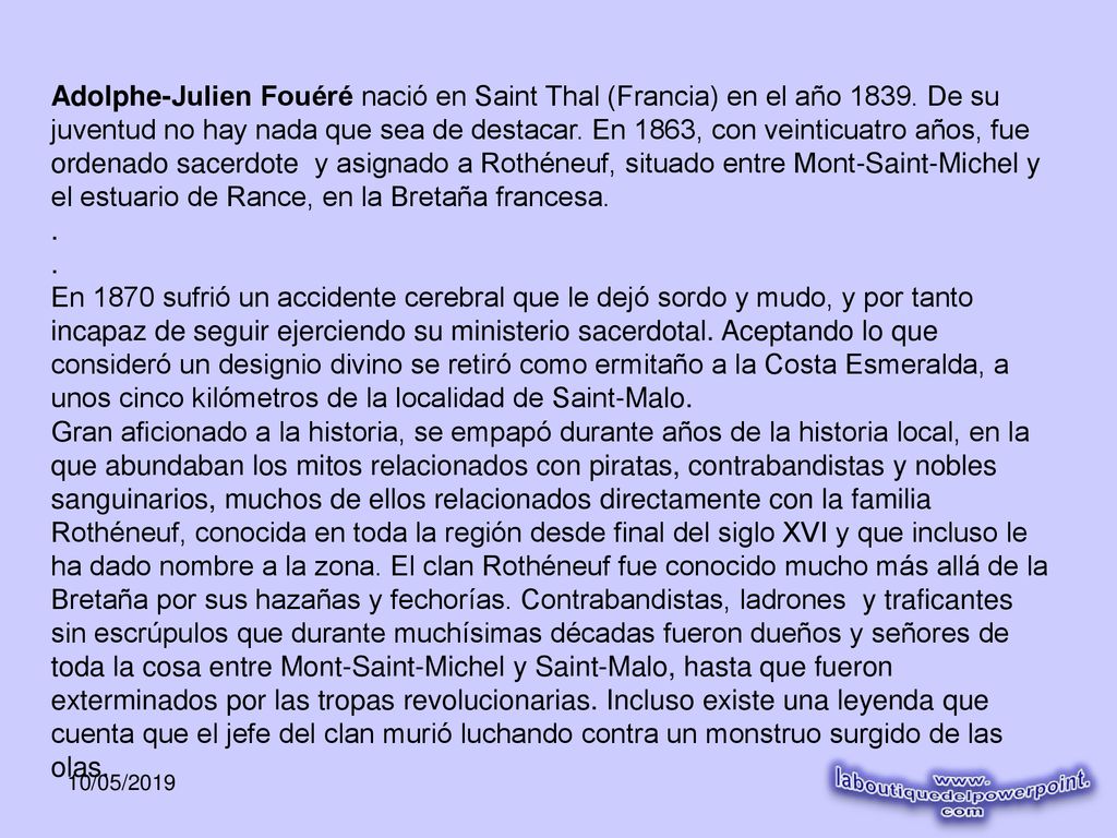 Adolphe-Julien Fouéré nació en Saint Thal (Francia) en el año 1839