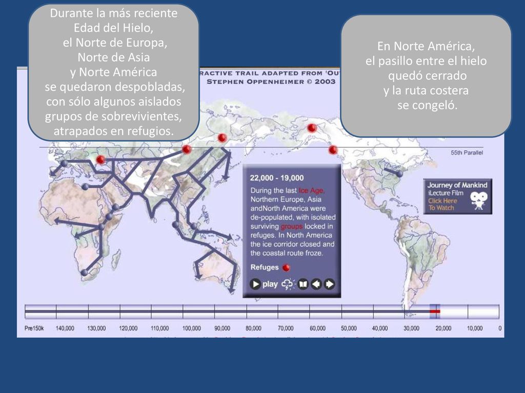 Durante la más reciente Edad del Hielo, el Norte de Europa,