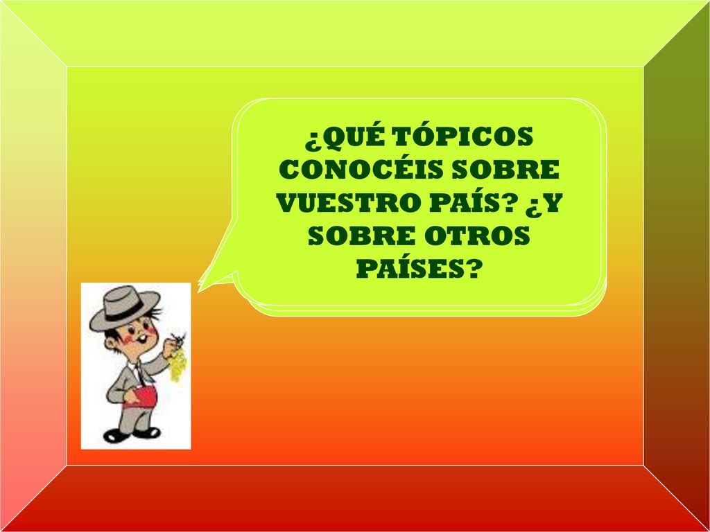 ¿Y CONOCEIS ALGÚN TÍPICO TÓPICO ESPAÑOL ¿SABÉIS QUÉ ES UN TÓPICO