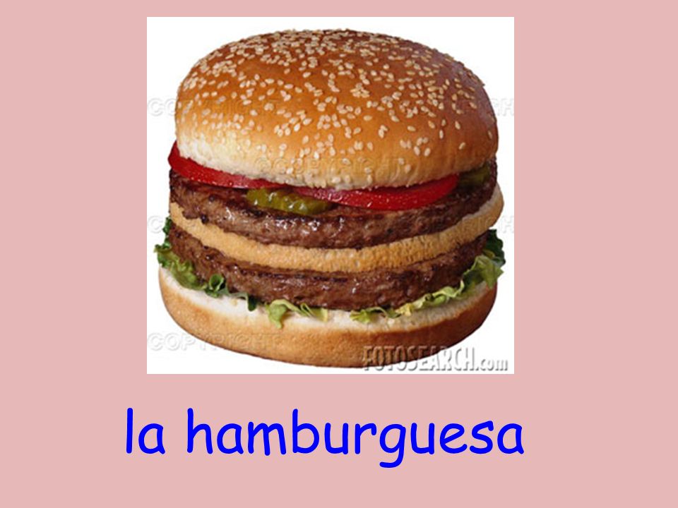 la hamburguesa