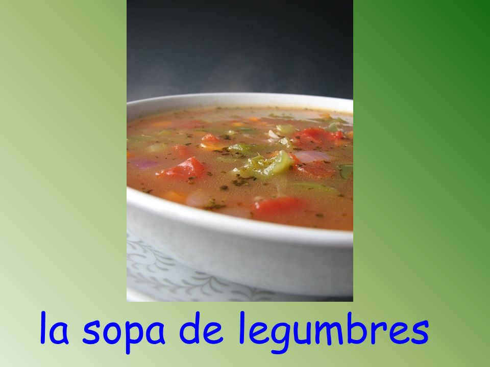 la sopa de legumbres