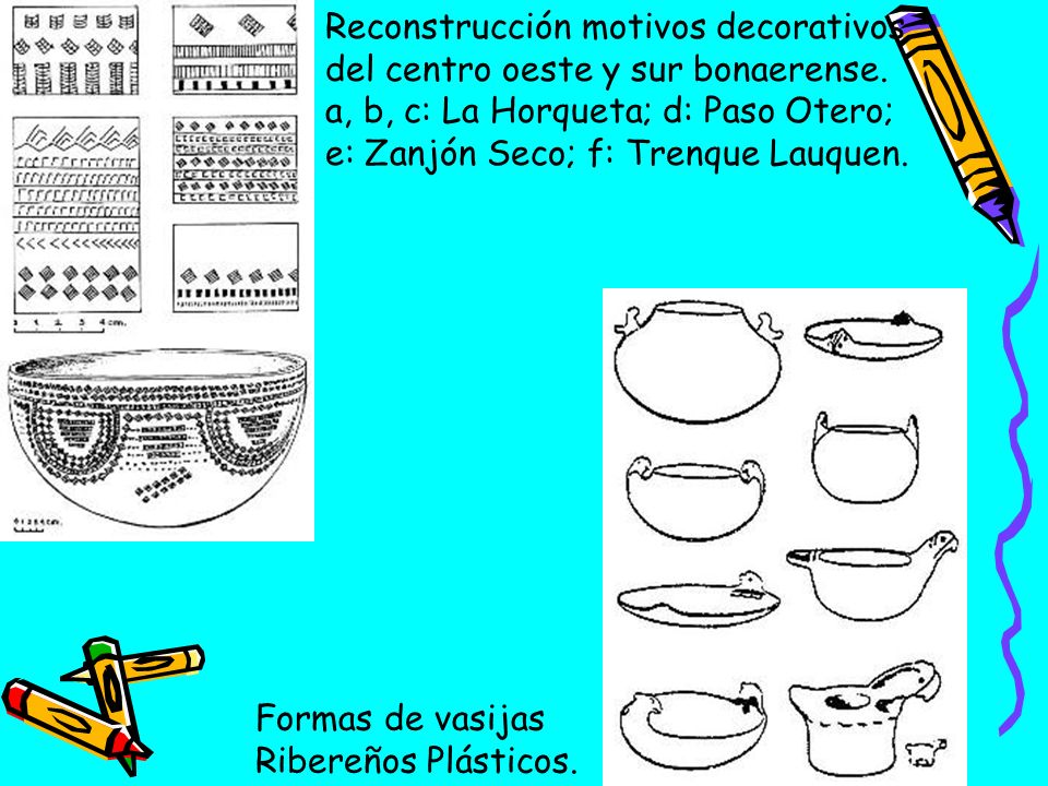 Reconstrucción motivos decorativos del centro oeste y sur bonaerense