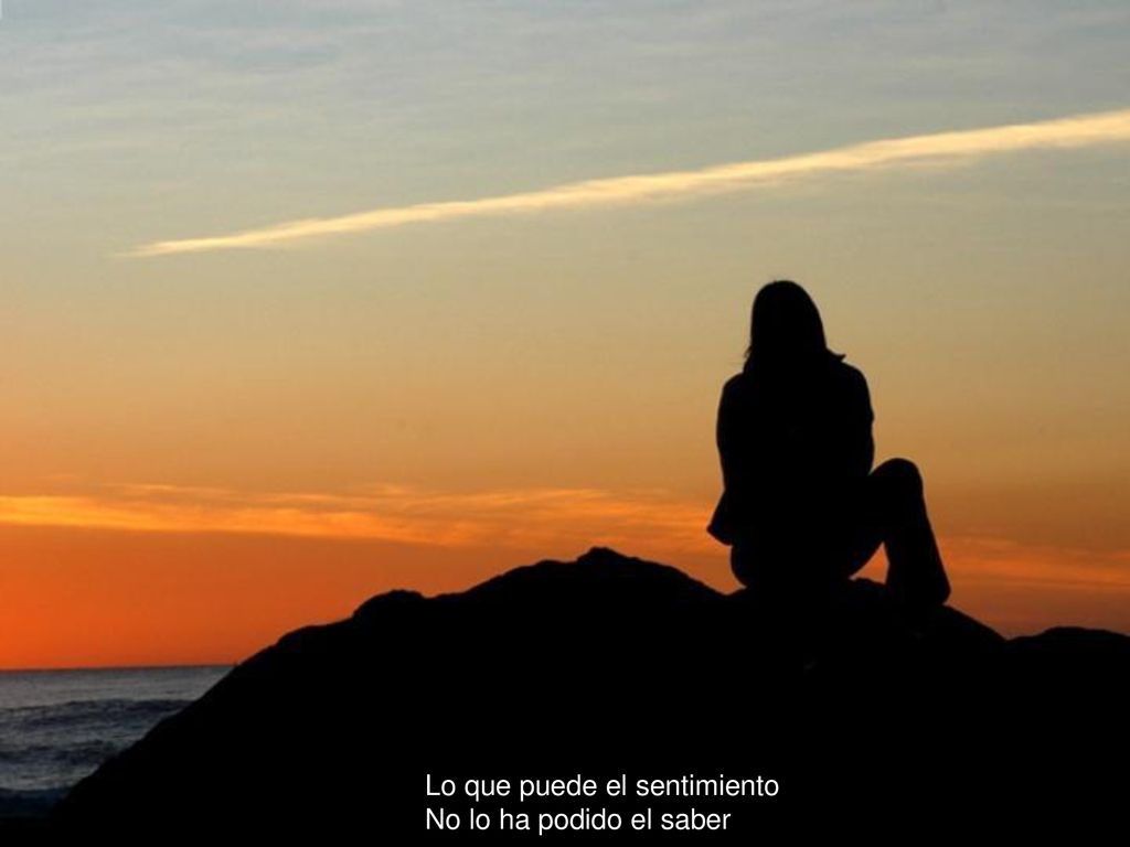 Lo que puede el sentimiento No lo ha podido el saber