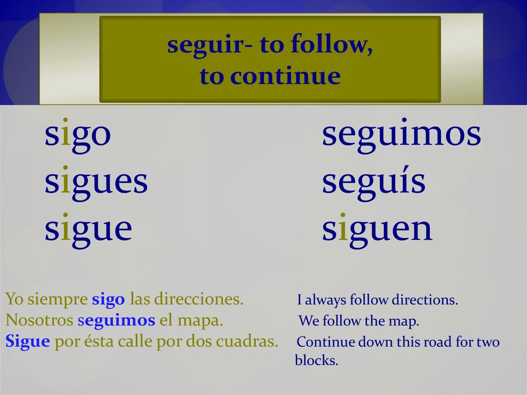 Stemchanging verbs e i Sra. Lear Spanish 1 ppt descargar