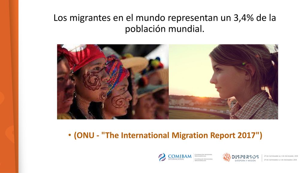 Los migrantes en el mundo representan un 3,4% de la población mundial.